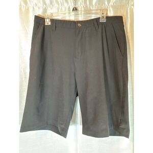 Adidas Men Golf Shorts Black Flat Front Athletic‎ Performance Size 34